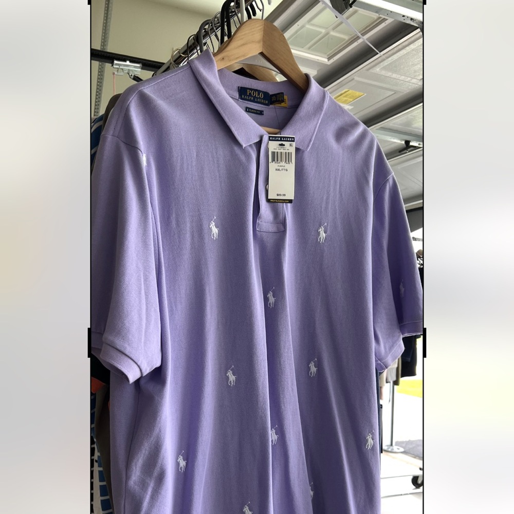 Polo by Ralph Lauren Men's Lavender Polo Shirt